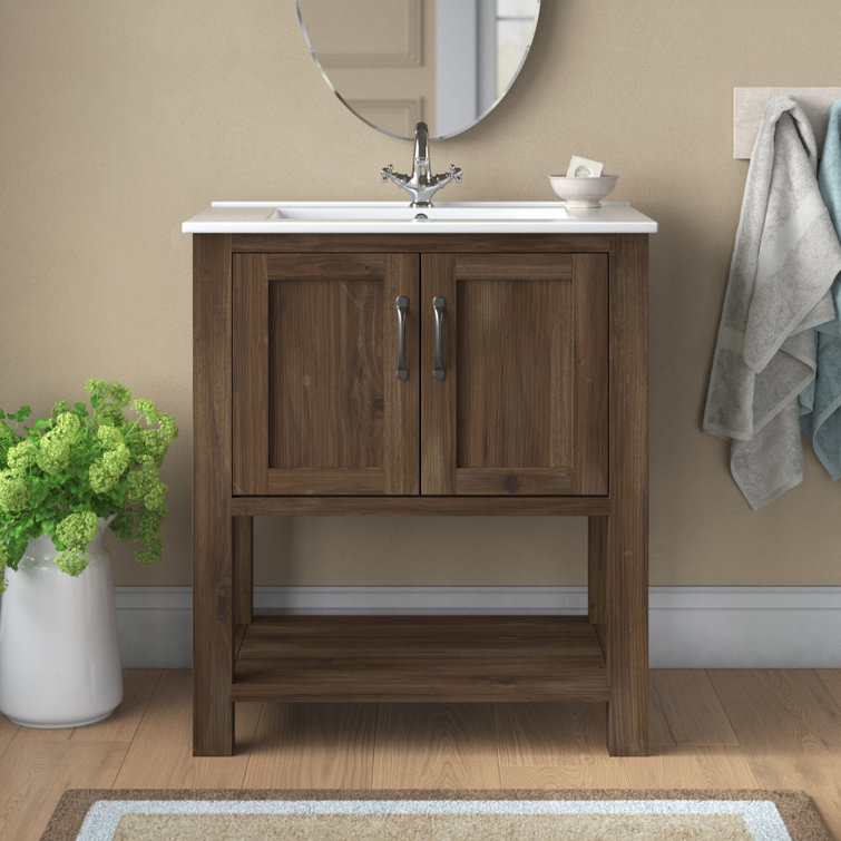 Laurel Foundry Modern Farmhouse Thiessen 30" Single Bathroom Vanity Set